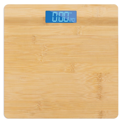 BASCULA DE BAÑO CON TEMPERATURA DE BAMBU "SEUL", referencia 10070