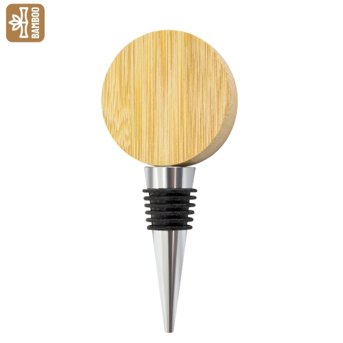 ABREBOTELLAS TAPÓN BAMBÚ NATURAL "ALLIUM", referencia 11019