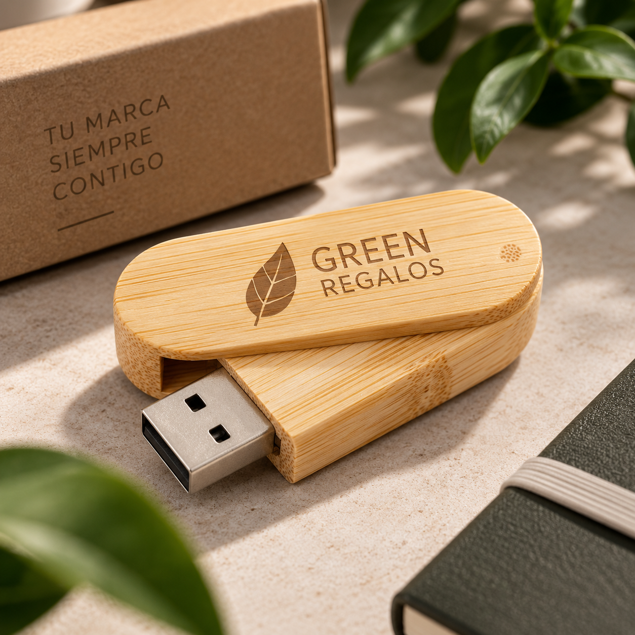 Memoria USB de madera personalizada